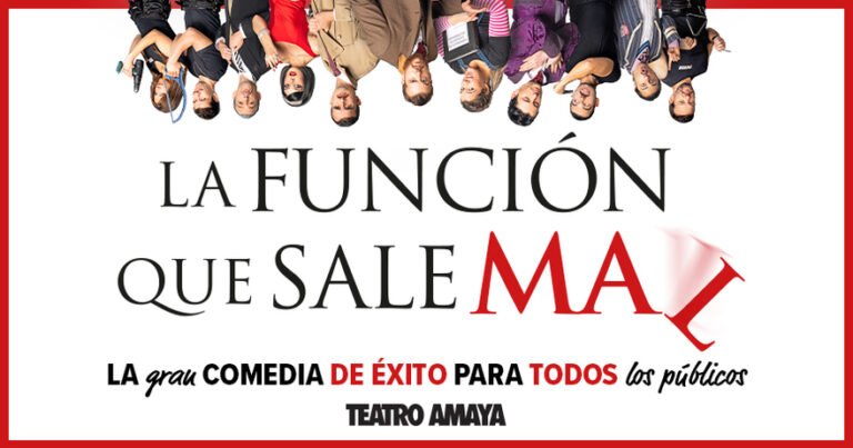 La Función que Sale Mal: Un festín de comedia y caos teatral llega a Madrid